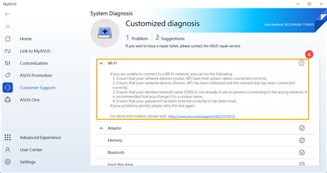 asus system diagnosis problems